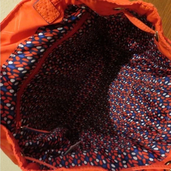 Vera Bradley Stylish Orange Backpack/Purse for Women - Picture 5 of 6